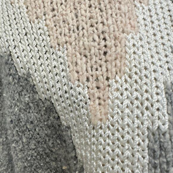 Vintage 80s silk/wool blend gray dolman sleeve sweater size medium - Picture 10 of 14